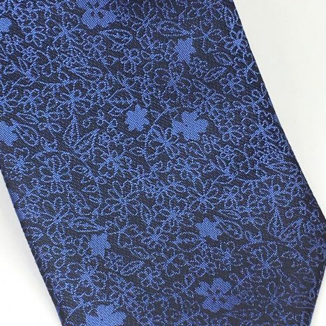 Gravata padrão floral azul - Foto 2