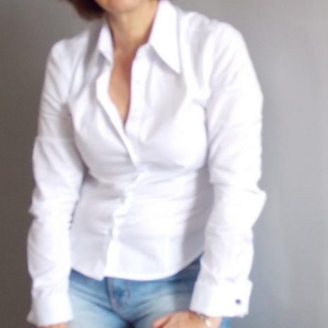 Camisa sob medida feminina fustão branca - Foto 3