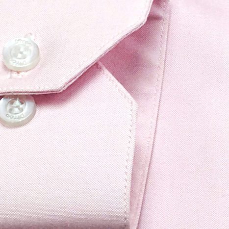 Camisa Sob Medida De Algodão Pin Point Rosa Claro - Amizades que duram - Foto 2