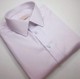 Camisa Sob Medida Feminina Rosa Claro Básica 100% Algodão