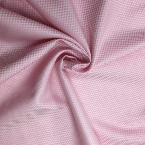 Camisa sob medida xadrez pequeno rosa médio e rosa claro - Foto 2
