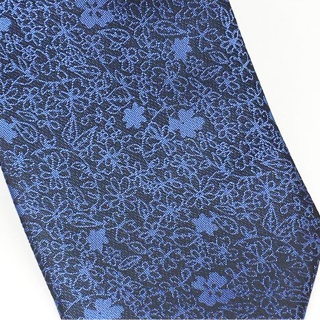Gravata Azul Floral - Foto 1