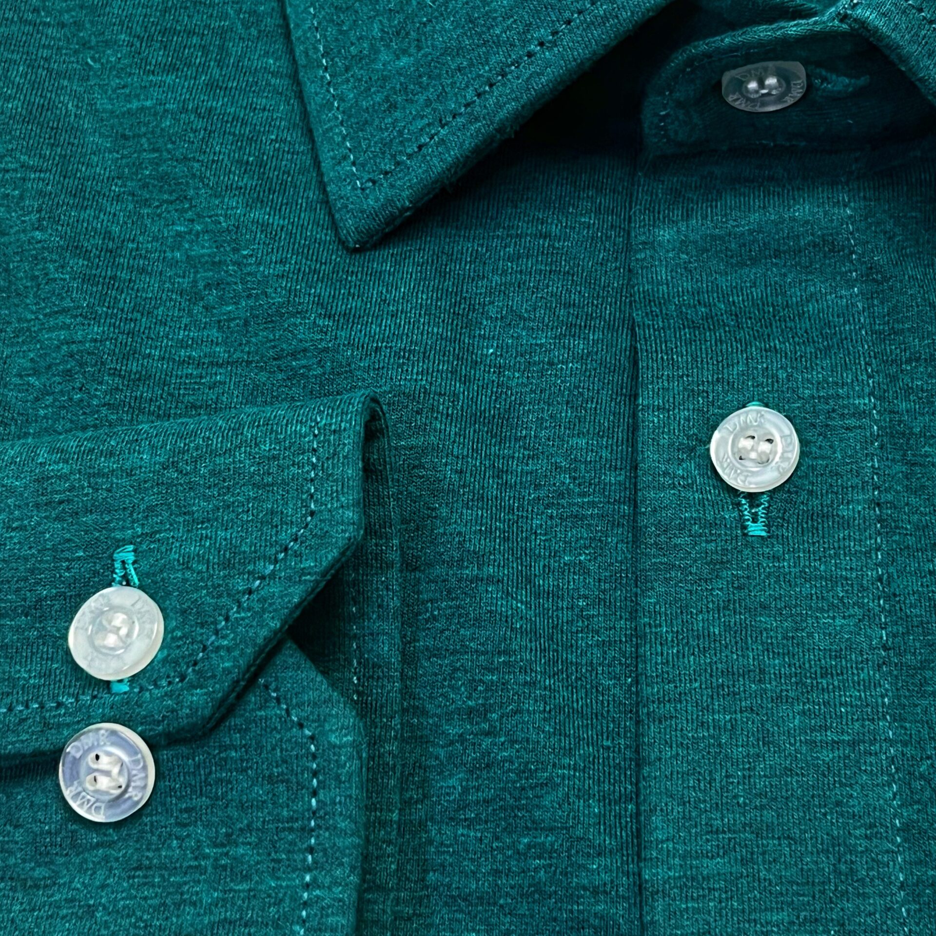 Camisa Sob Medida Verde em malha 100% algodão manga longa - Foto 1