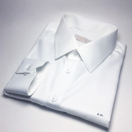 Camisa Sob Medida Strecht Colletion (Algodão Egípcio, Poliamida e Elastano) Branca Lisa